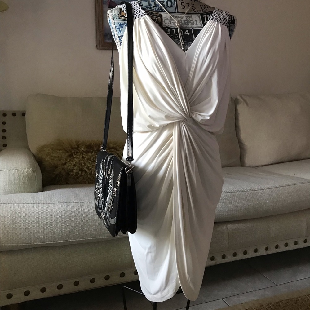 Tbags Los Angeles White Knot Front Double XS